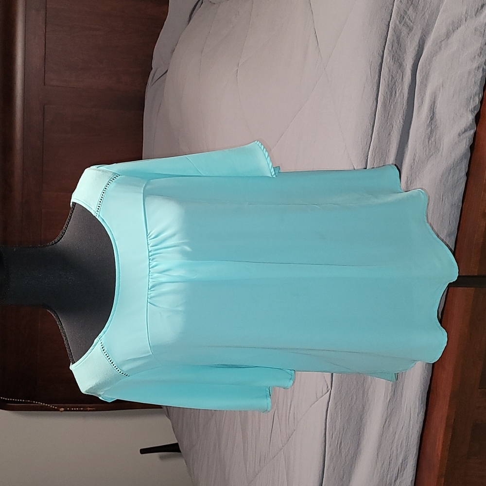 Teal blouse
